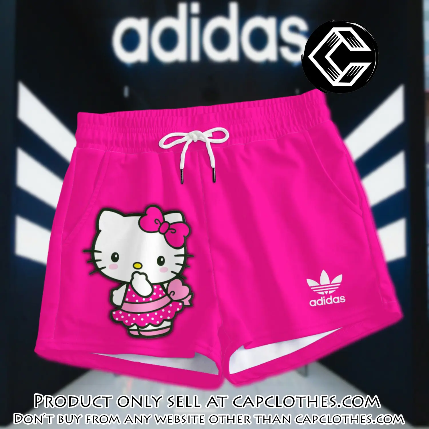 Premium hello kitty in adidas women shorts lady beach shorts wms1080 cc1927470